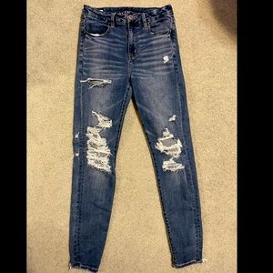 American Eagle Curvy High-Rise jeggings! 4 regular